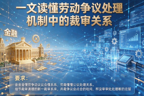 一文读懂劳动争议处理机制中的裁审关系