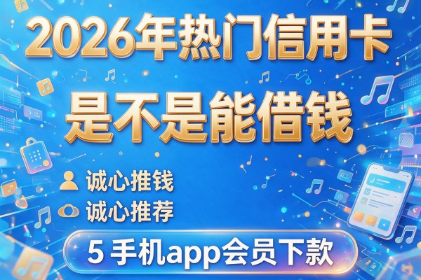 2026年热门信用卡是不是能借钱,诚心推荐5个手机app会员下款