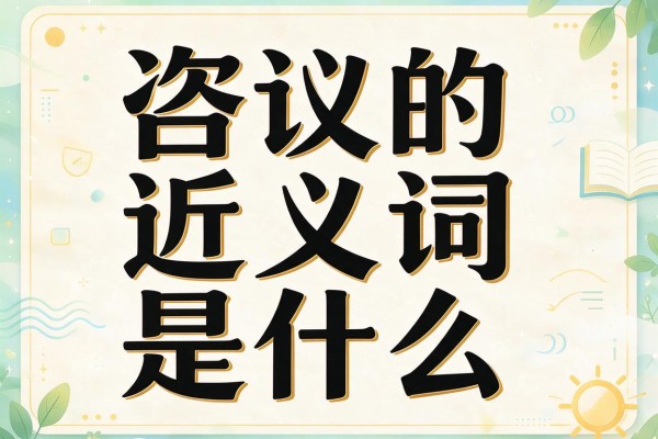 咨议的近义词是什么,咨议的近义词有哪些
