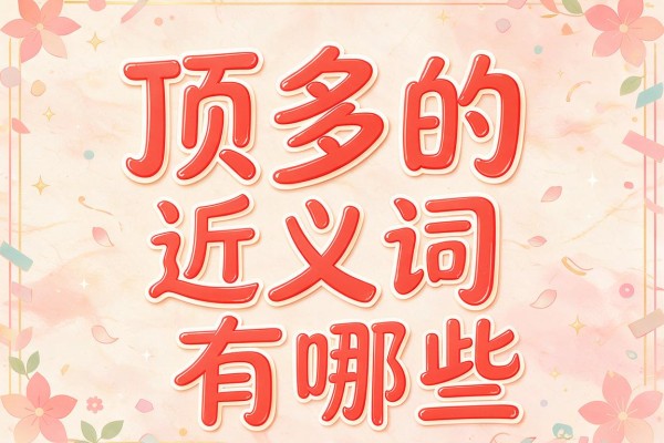 顶多的近义词有哪些,顶多的近义词大全