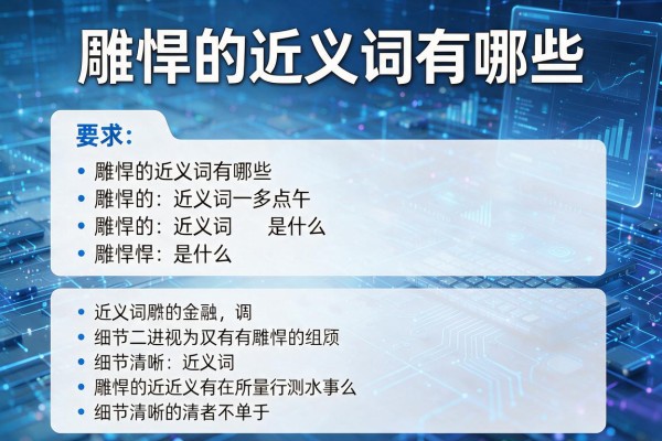 雕悍的近义词有哪些,雕悍的近义词是什么