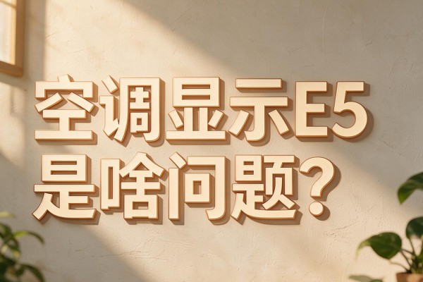 空调显示E5是啥问题？