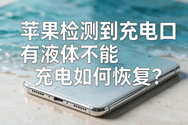 苹果检测到充电口有液体不能充电如何恢复?
