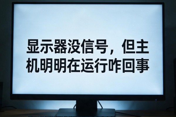 显示器没信号但主机明明在运行咋回事