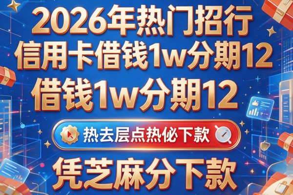 2026年热门招行信用卡借钱1w分期12,揭秘五个凭芝麻分下款的app