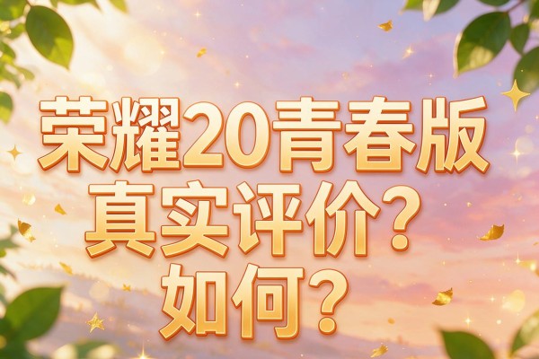 荣耀20青春版真实评价如何?