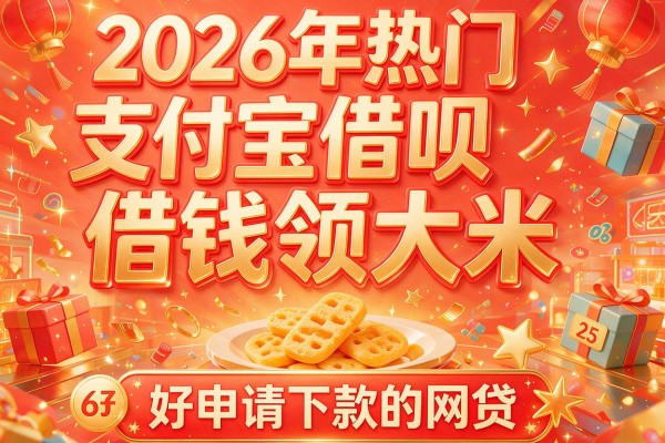 2026年热门支付宝借呗借钱领大米，好申请下款的网贷