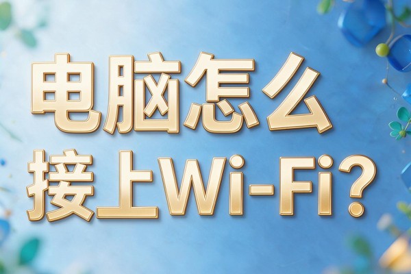 电脑怎么接上WiFi?