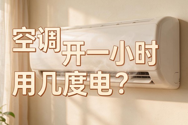 空调开一小时用几度电？