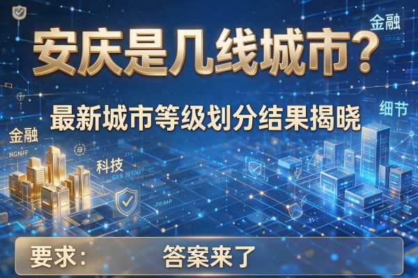 安庆是几线城市?最新城市等级划分结果揭晓,答案来了