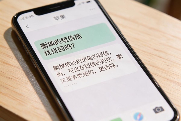 苹果手机删掉的短信能找回吗?