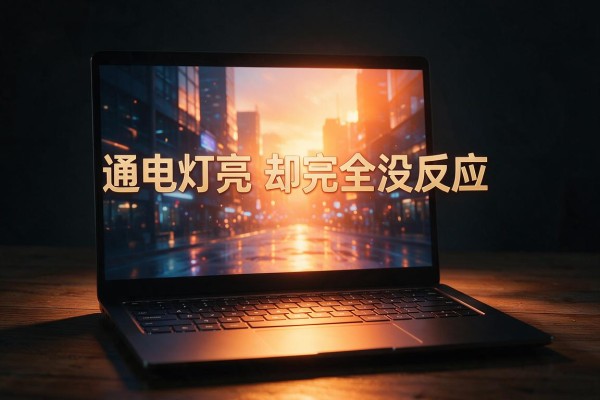 笔记本通电灯亮却完全没反应