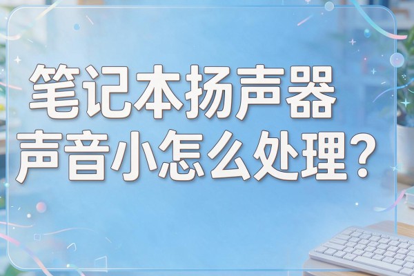 笔记本扬声器声音小怎么处理?