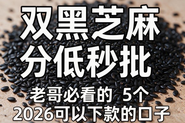 双黑芝麻分低秒批,老哥必看的5个2026可以下款的口子