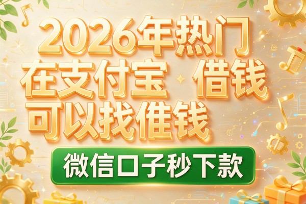 2026年热门在支付宝可以找谁借钱，微信口子秒下款