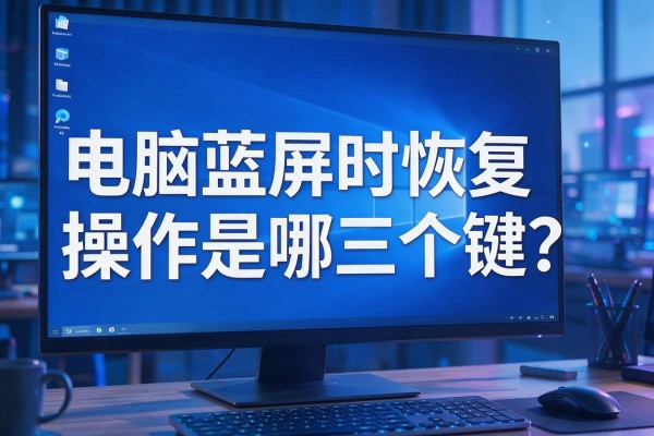 电脑蓝屏时恢复操作是哪三个键？