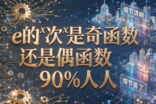 e的x次方是奇函数还是偶函数90%的人第一反应就答错了