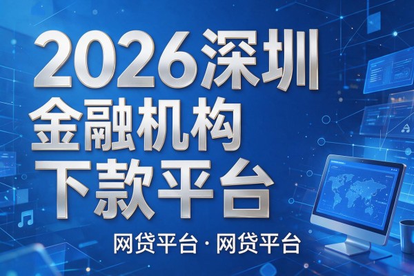 2026深圳金融机构下款平台,网贷平台