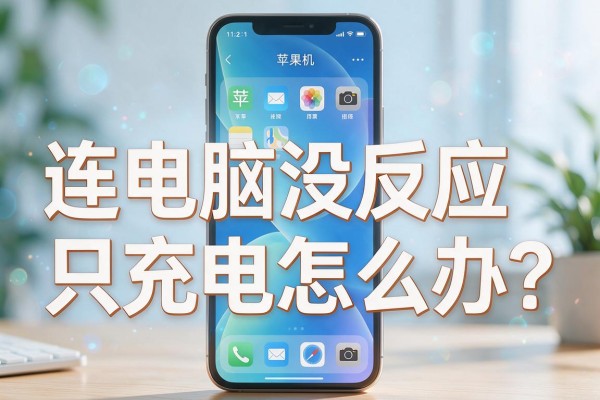 苹果手机连电脑没反应只充电怎么办？