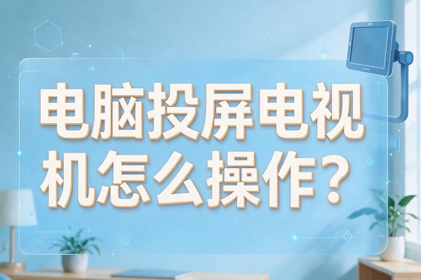 电脑投屏电视机怎么操作?