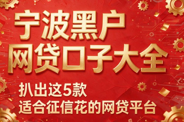 宁波黑户网贷口子大全，扒出这5款适合征信花的网贷平台