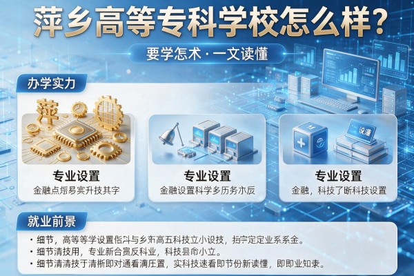 萍乡高等专科学校怎么样?办学实力、专业设置、就业前景一文读懂