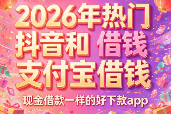 2026年热门抖音和支付宝借钱,现金借款一样的好下款app