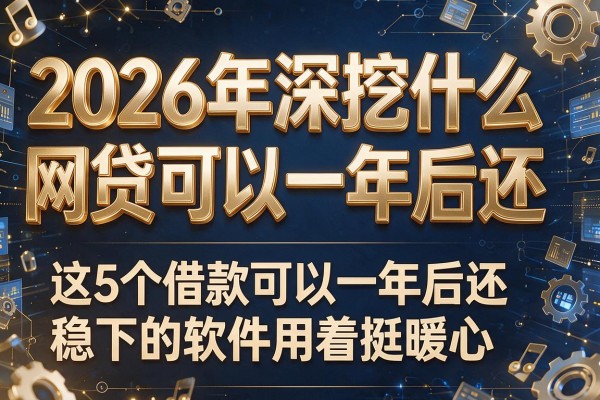 2026年深挖什么网贷可以一年后还,这5个借款可以一年后还稳下的软件用着挺暖心
