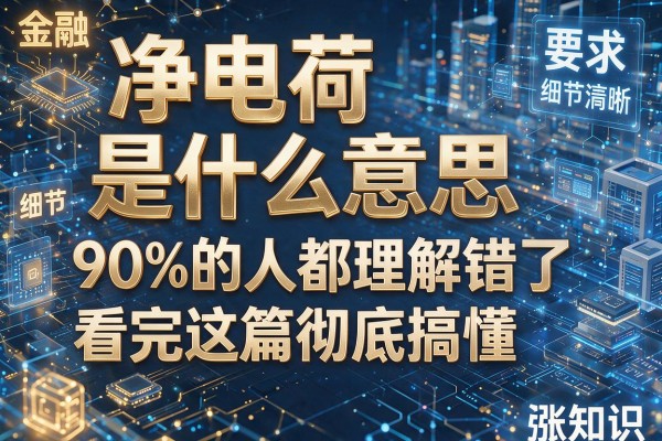 净电荷是什么意思90%的人都理解错了看完这篇彻底搞懂涨知识