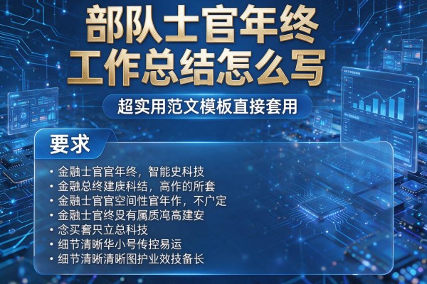 部队士官年终工作总结怎么写 超实用范文模板直接套用