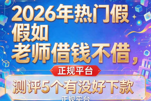 2026年热门假如老师借钱不借,测评5个有没好下款的正规平台