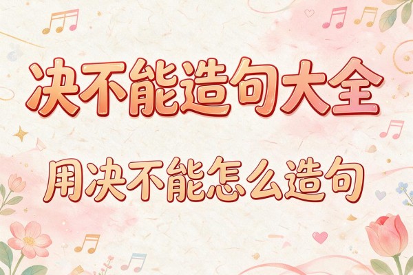 决不能造句大全-用决不能怎么造句