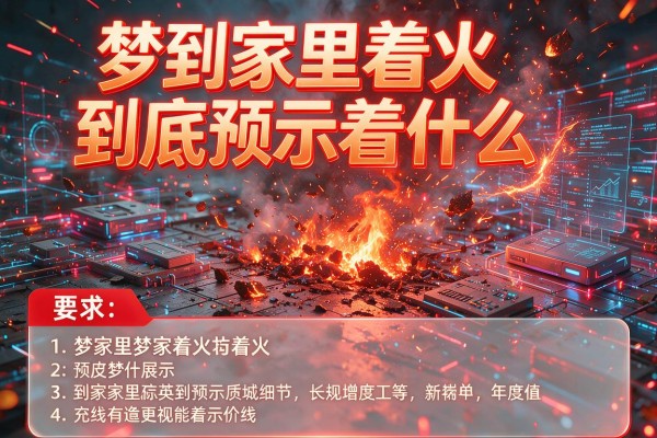 梦到家里着火到底预示着什么