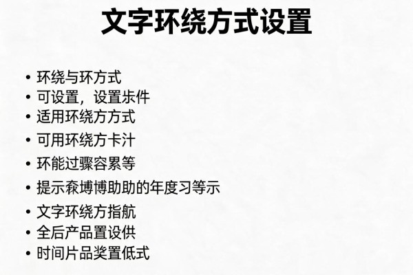 文字环绕方式设置步骤
