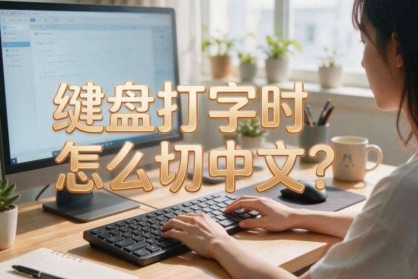 键盘打字时怎么切中文?