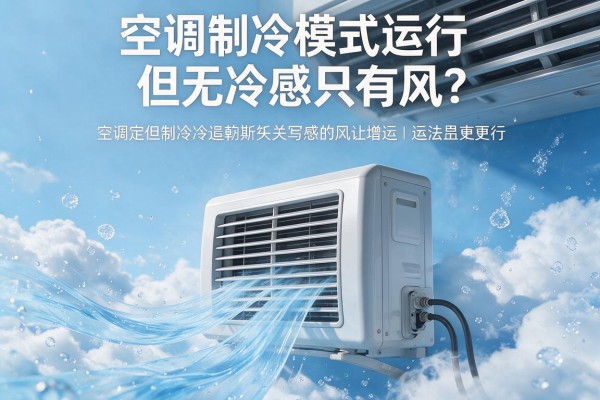 空调制冷模式运行但无冷感只有风？
