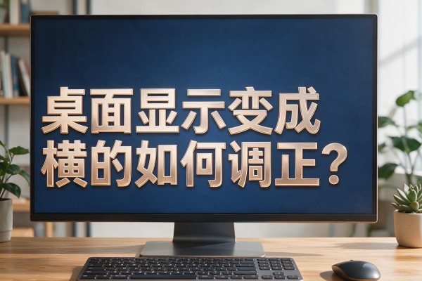 桌面显示变成横的如何调正?