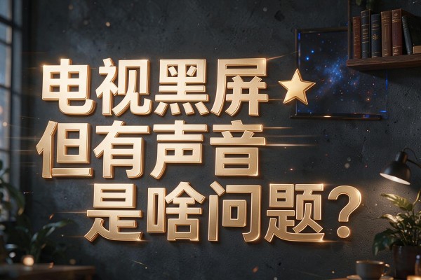 电视黑屏但有声音是啥问题?
