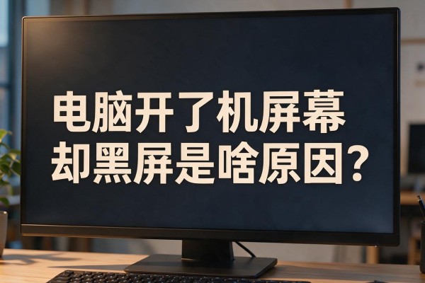 电脑开了机屏幕却黑屏是啥原因？