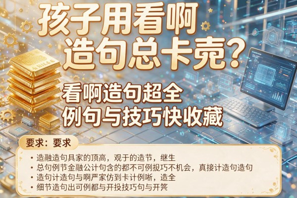 孩子用看啊造句总卡壳？看啊造句超全例句与技巧快收藏