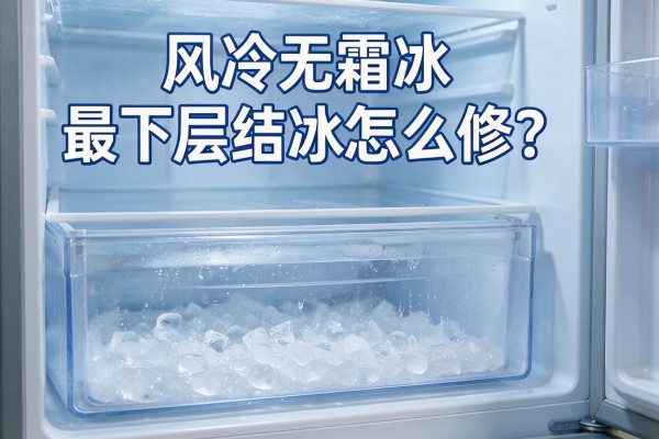 风冷无霜冰箱最下层结冰怎么修?