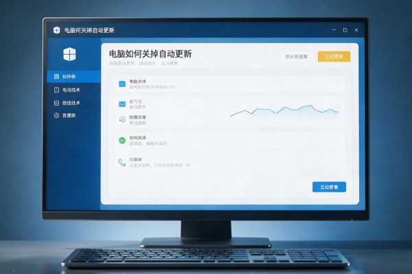 电脑如何关掉自动更新