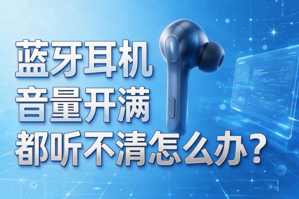 蓝牙耳机音量开满都听不清怎么办?