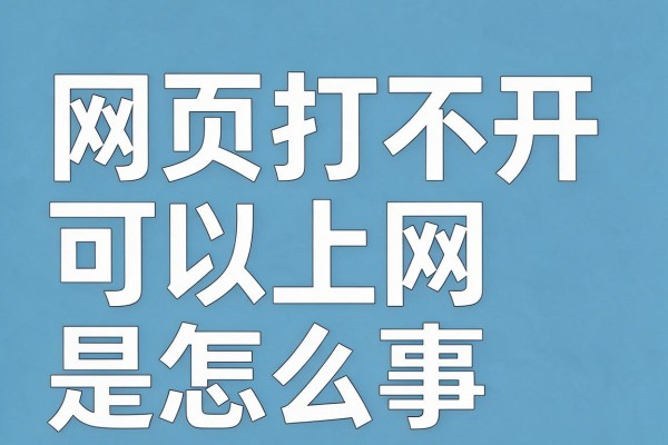 网页打不开可以上网是怎么回事