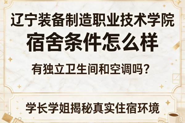 辽宁装备制造职业技术学院宿舍条件怎么样,有独立卫生间和空调吗?学长学姐揭秘真实住宿环境