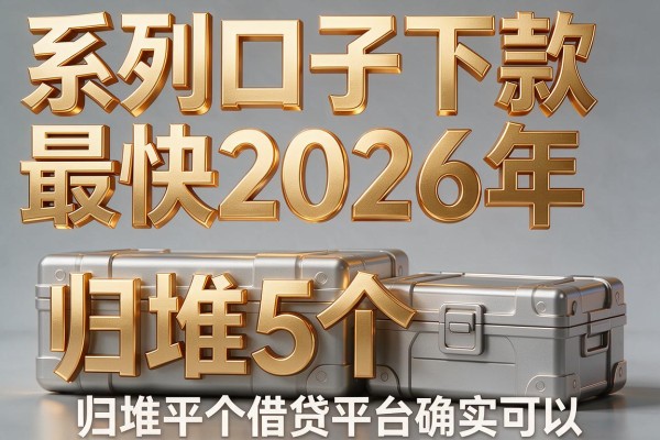 系列口子下款最快2026年,归堆5个借贷平台确实可以
