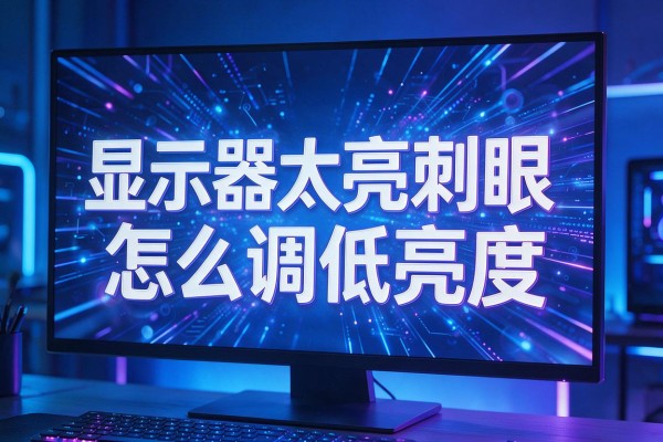 显示器太亮刺眼怎么调低亮度