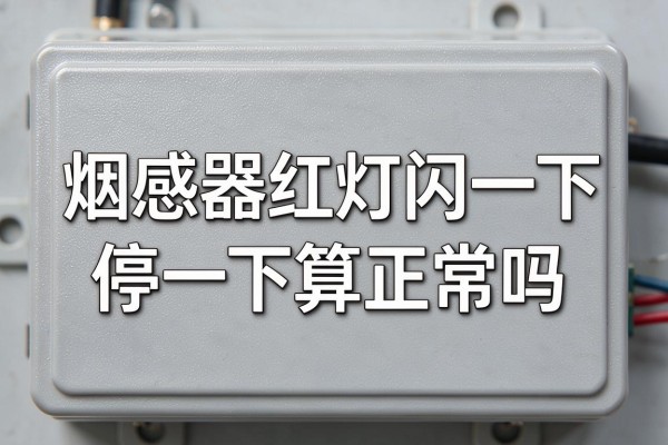 烟感器红灯闪一下停一下算正常吗