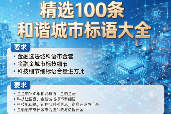 精选100条和谐城市标语大全