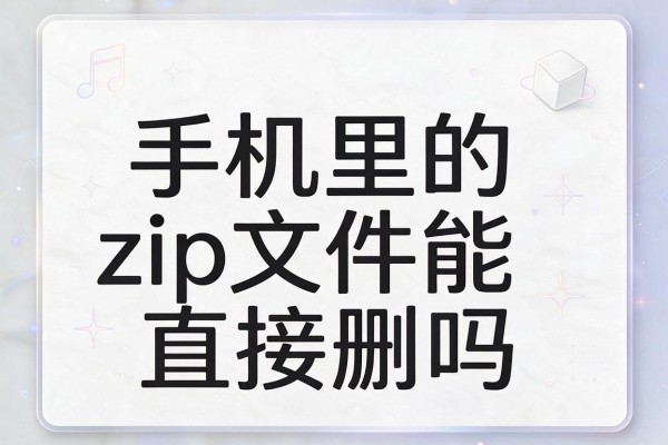 手机里的zip文件能直接删吗